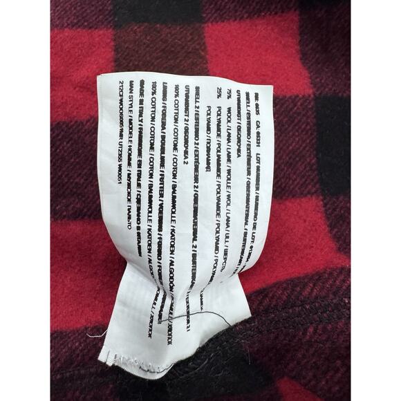 Woolrich Alaskan Melton Wool Overshirt Flannel Men’s Sz L Buffalo Plaid Shacket - Picture 16 of 16